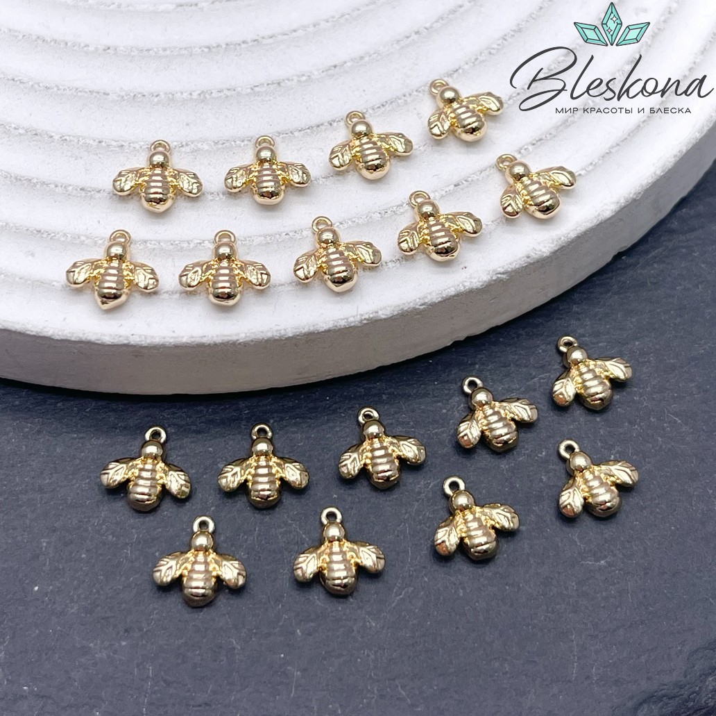 8*8 мм Цвет золото, Подвеска Пчелка