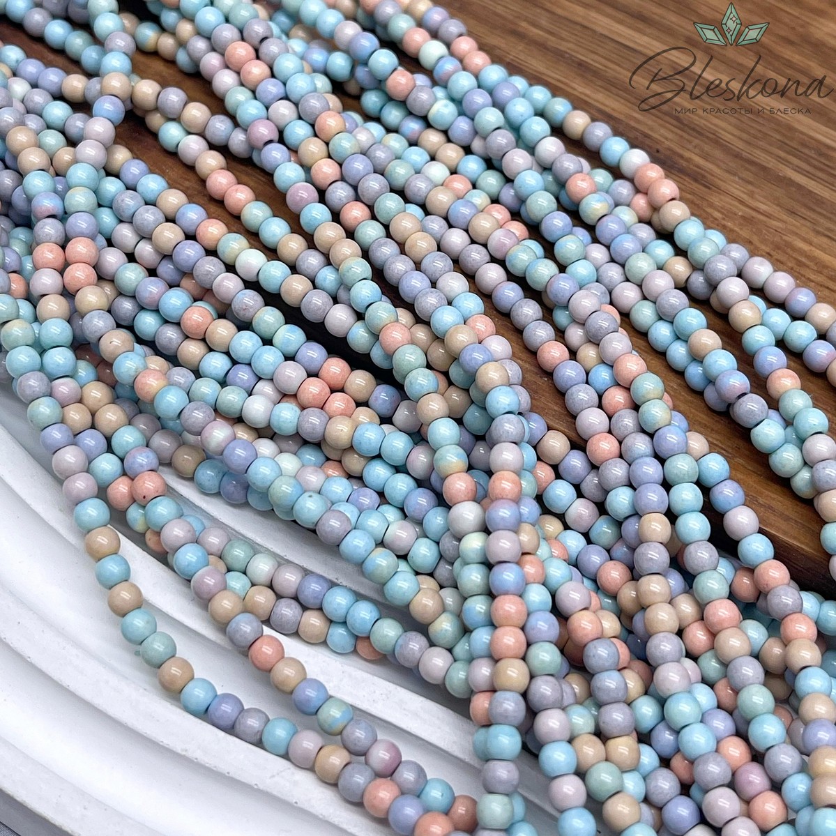 Радужный Агат микс 3,5 мм (имитация)