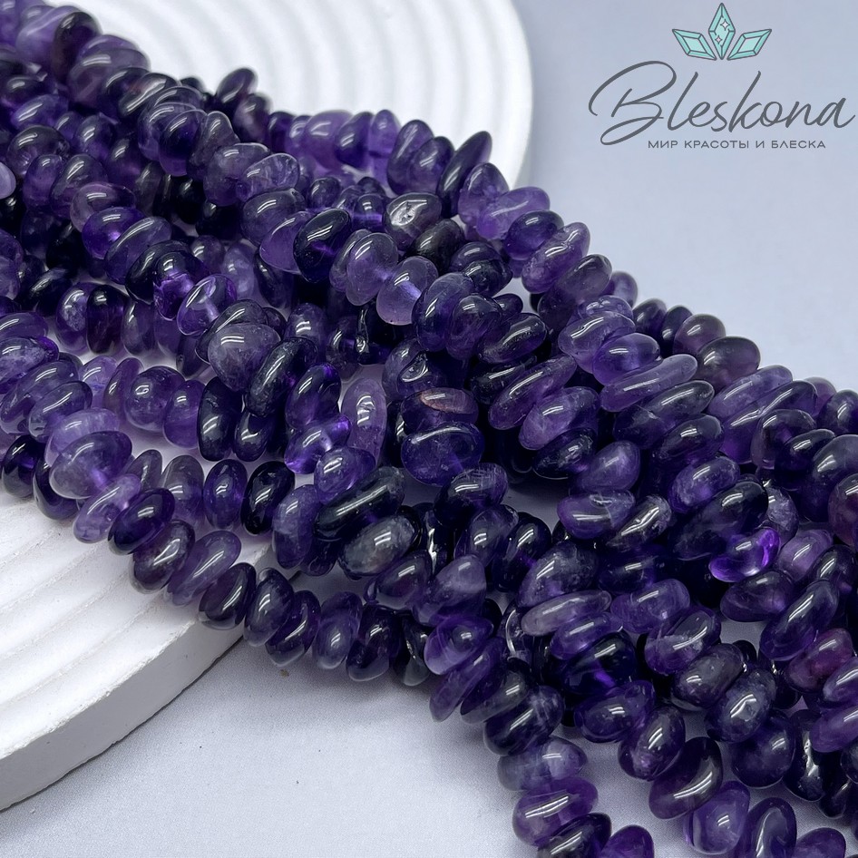 Аметист галтовка (7-10)*(3-5) мм