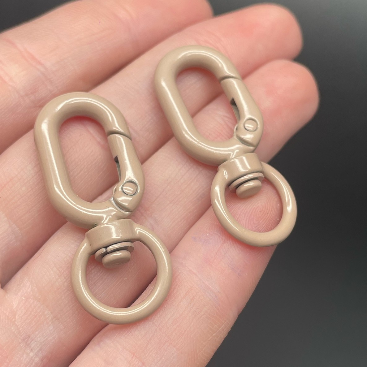 15,7*38мм , Замок крупный светло-коричневая  эмаль 