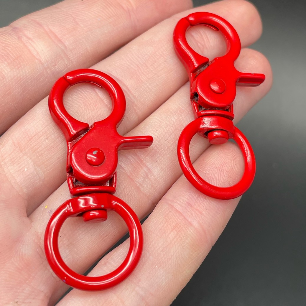 16*45,5мм , Замок крупный красная эмаль