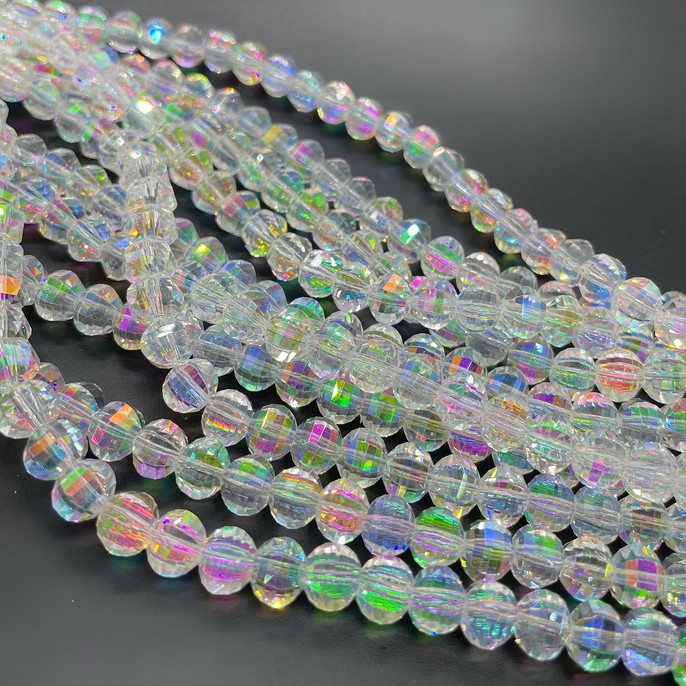 6*7,5 мм Стекло Lux, рондель прямоуг. огр., цвет AB