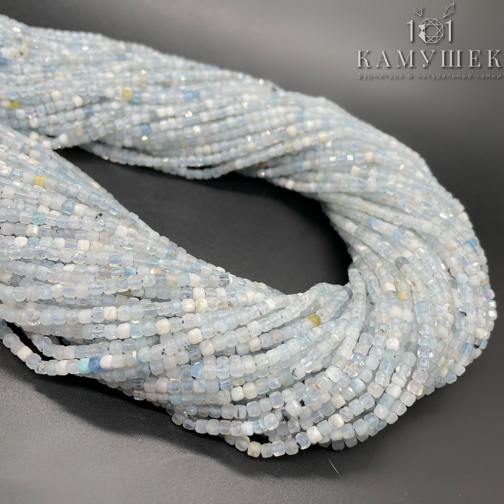 Аквамарин куб 2*2 мм