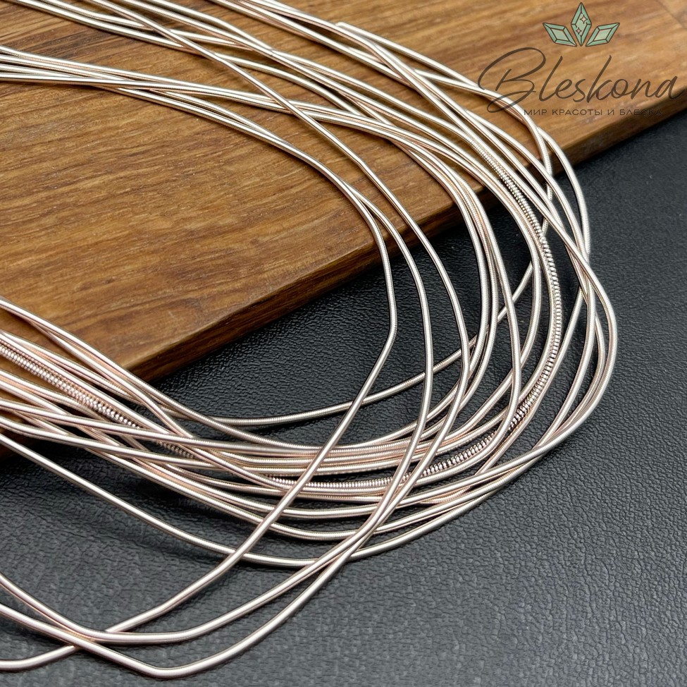 Канитель мягкая гладкая 1 мм, Цвет MD-07 уп.5 гр (оттенок золотого)