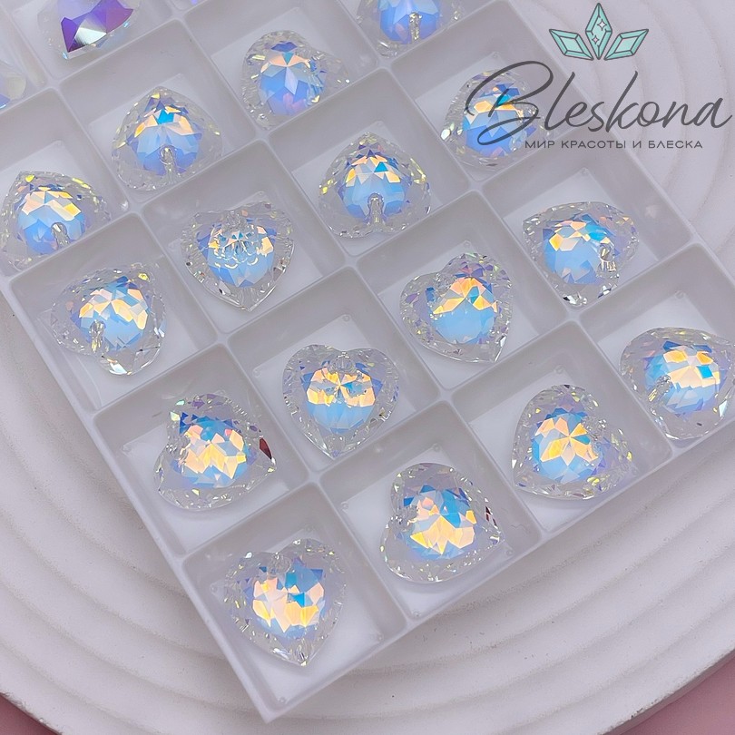 6432 Heart Cup Pendant 14,5 мм Crystal Aurore Boreale (AB)