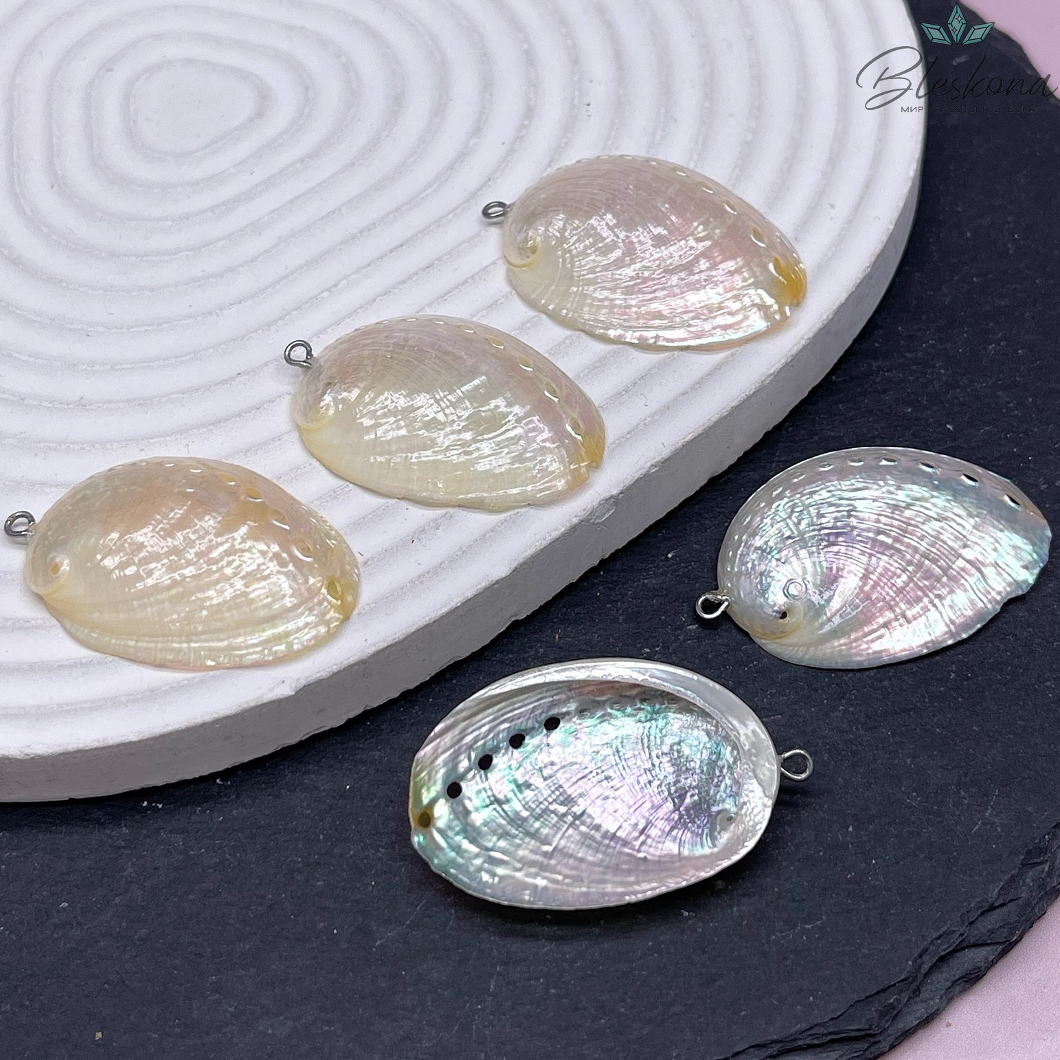Подвеска Раковина Абалон (40-42)*(24-26) мм