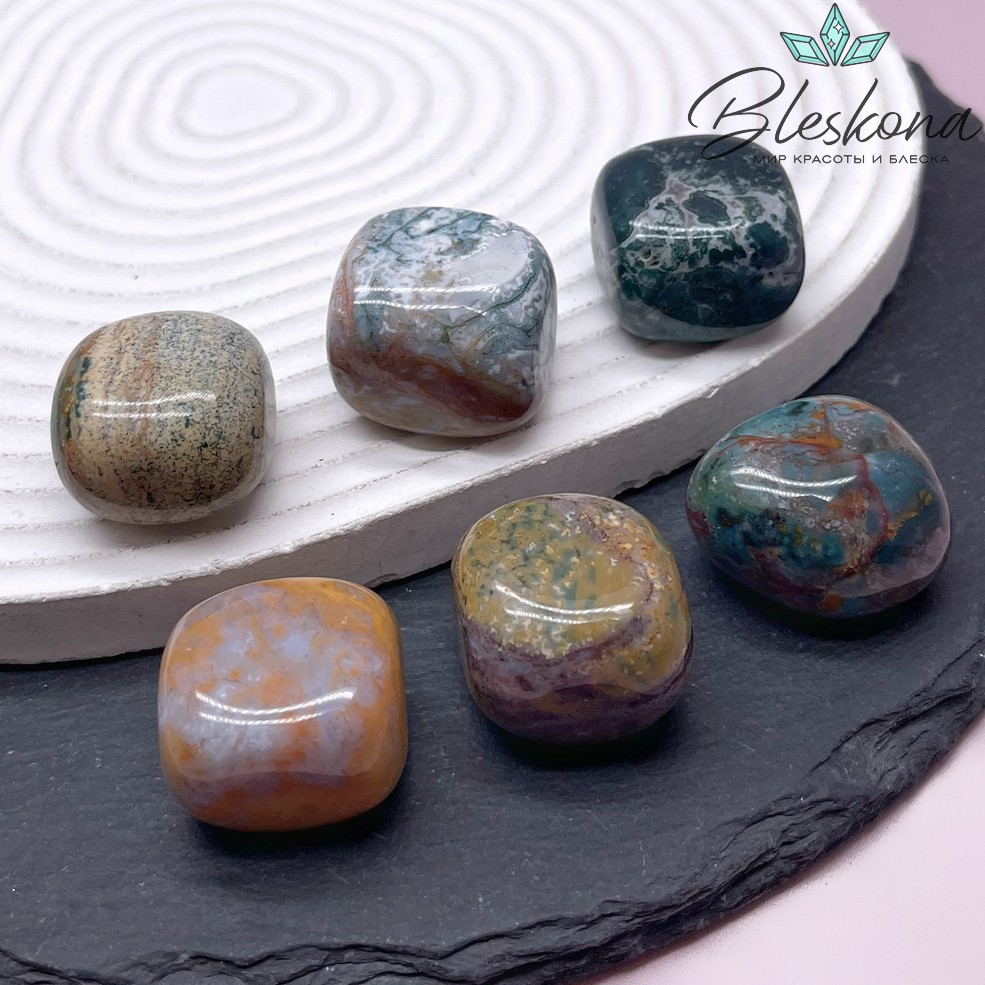 Агат индийский галтовка 20-25 мм