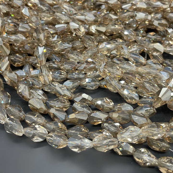 7*11,5 мм Стекло Lux, ракушка, цвет песочный