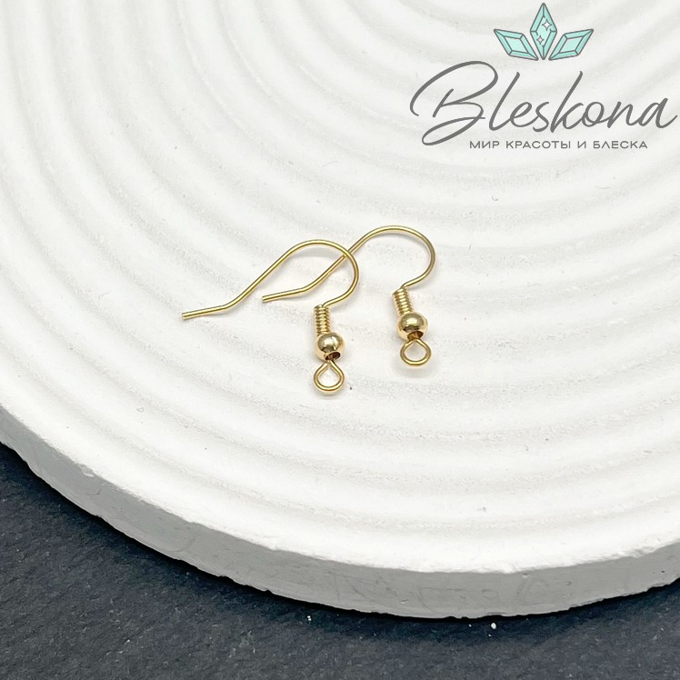 18мм Цвет золото, Швензы крючок №123 Люкс