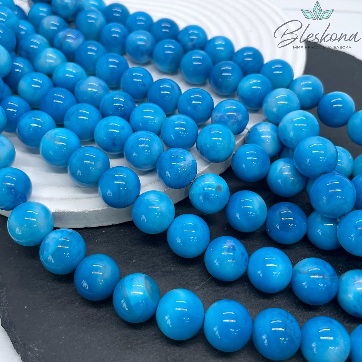 Агат с узором №24 14 мм