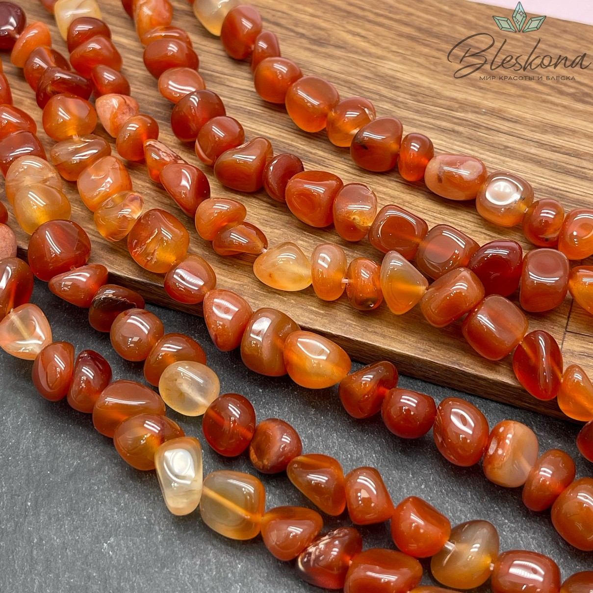 Агат галтовка фриформ (7-11)*(10-11) мм 