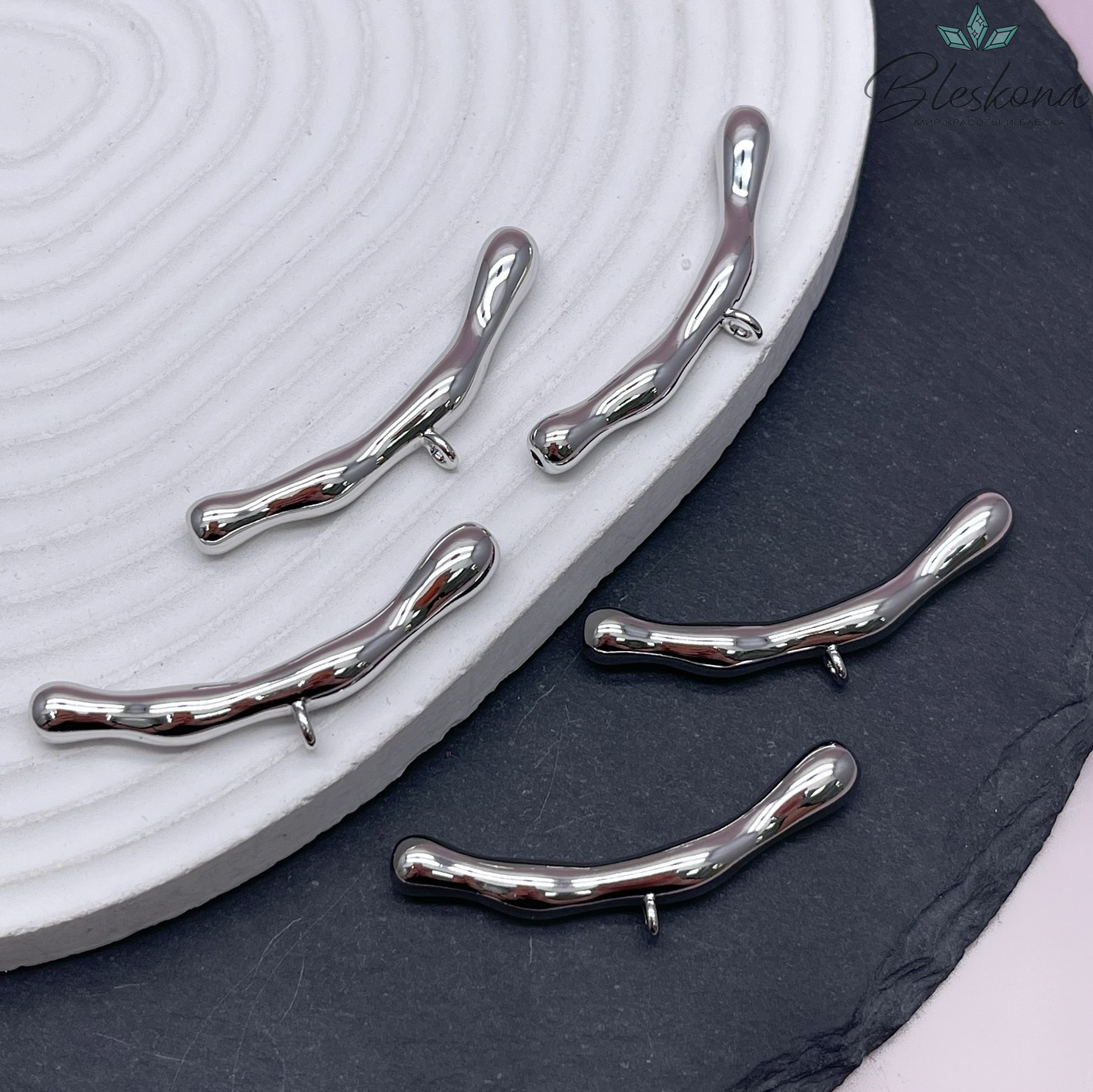 45*6 мм Цвет серебро, Бейл разъемный