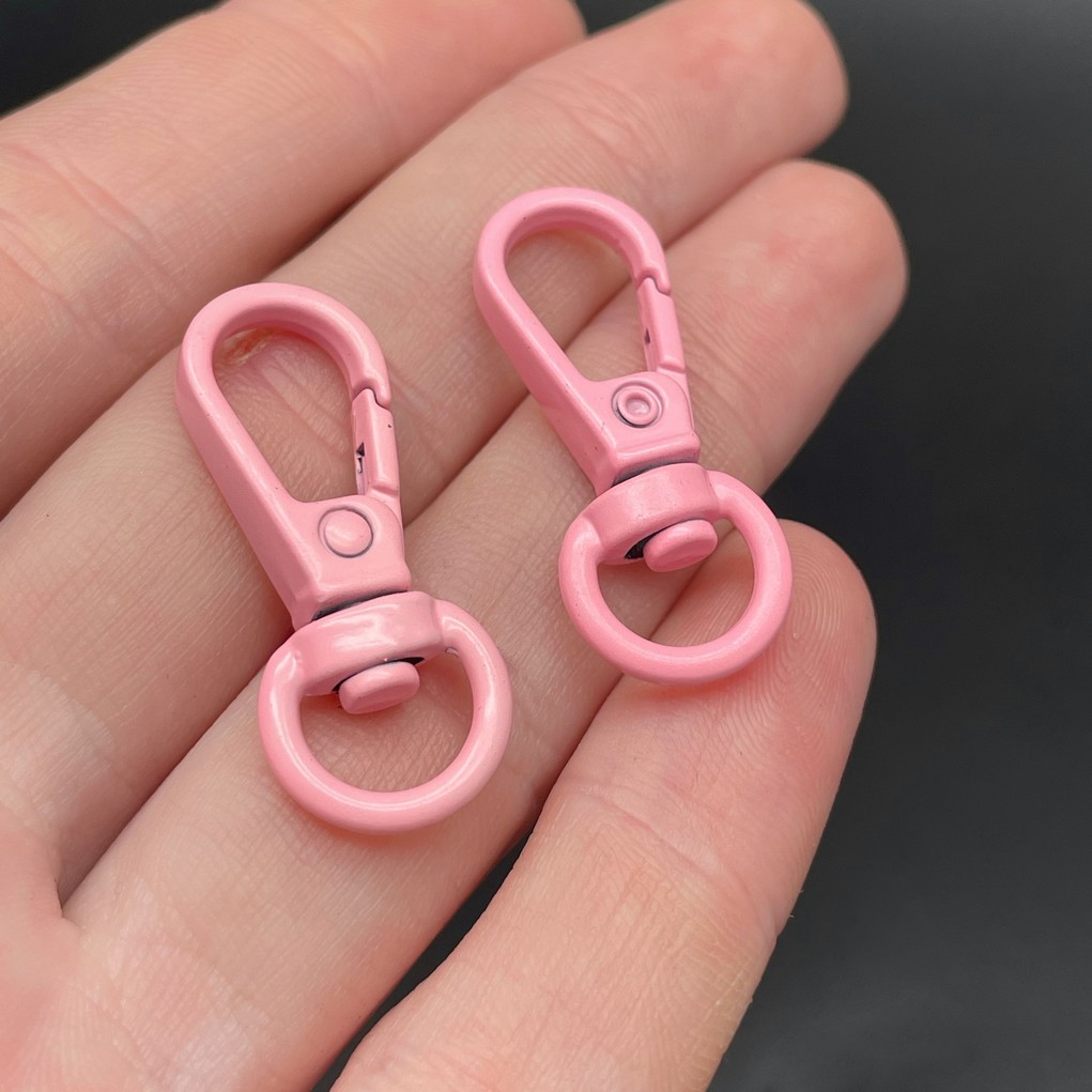 11,5*31,5мм , Замок крупный ярко-розовая эмаль 