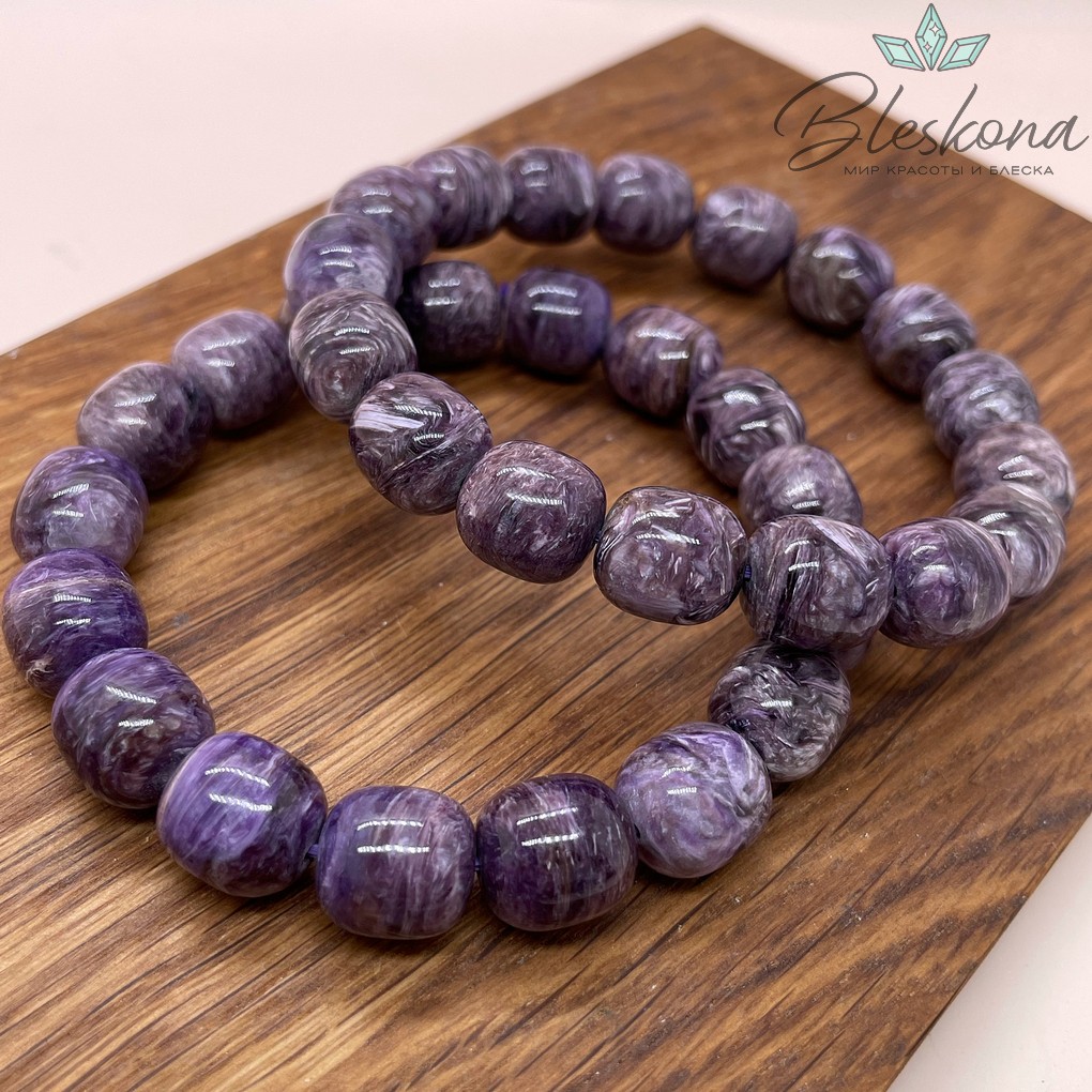 Чароит бочата №2 11*11,5 мм сет 19 см