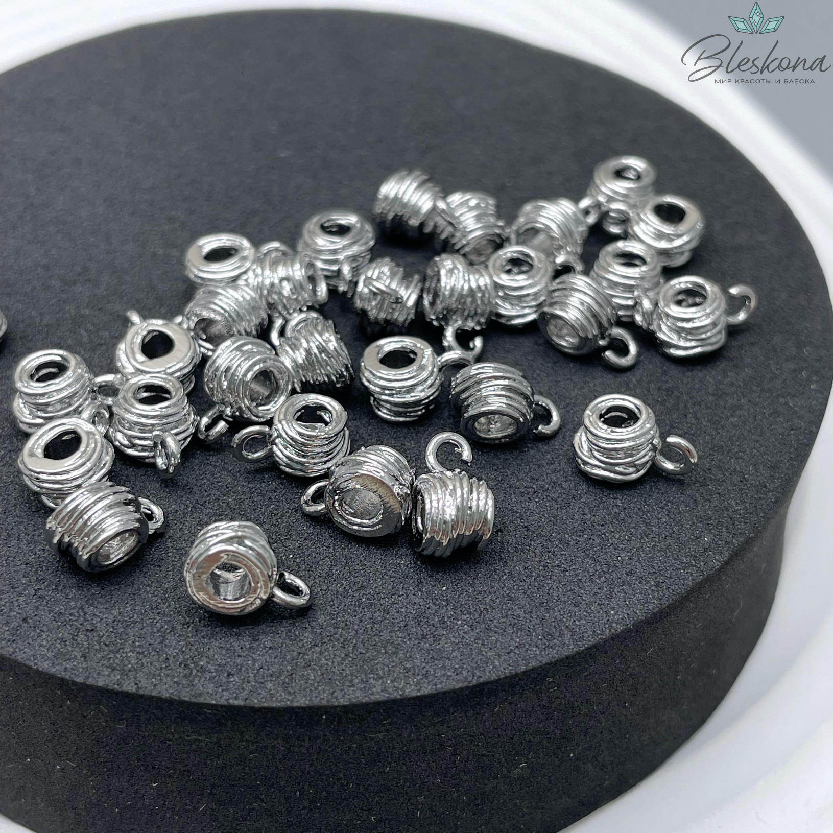 9,4*5 мм Цвет серебро, Бейл улей разъмное кольцо