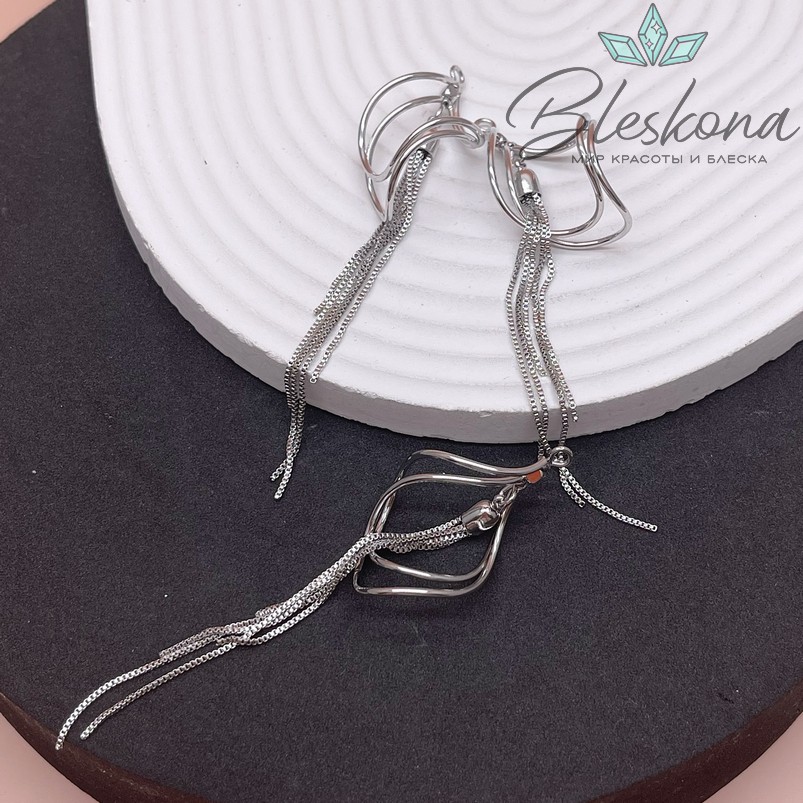 90 мм Цвет серебро, Подвеска шторка