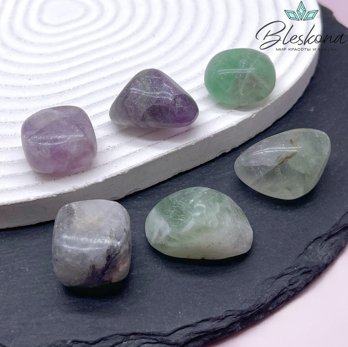 Флюорит  галтовка 19-22 мм 