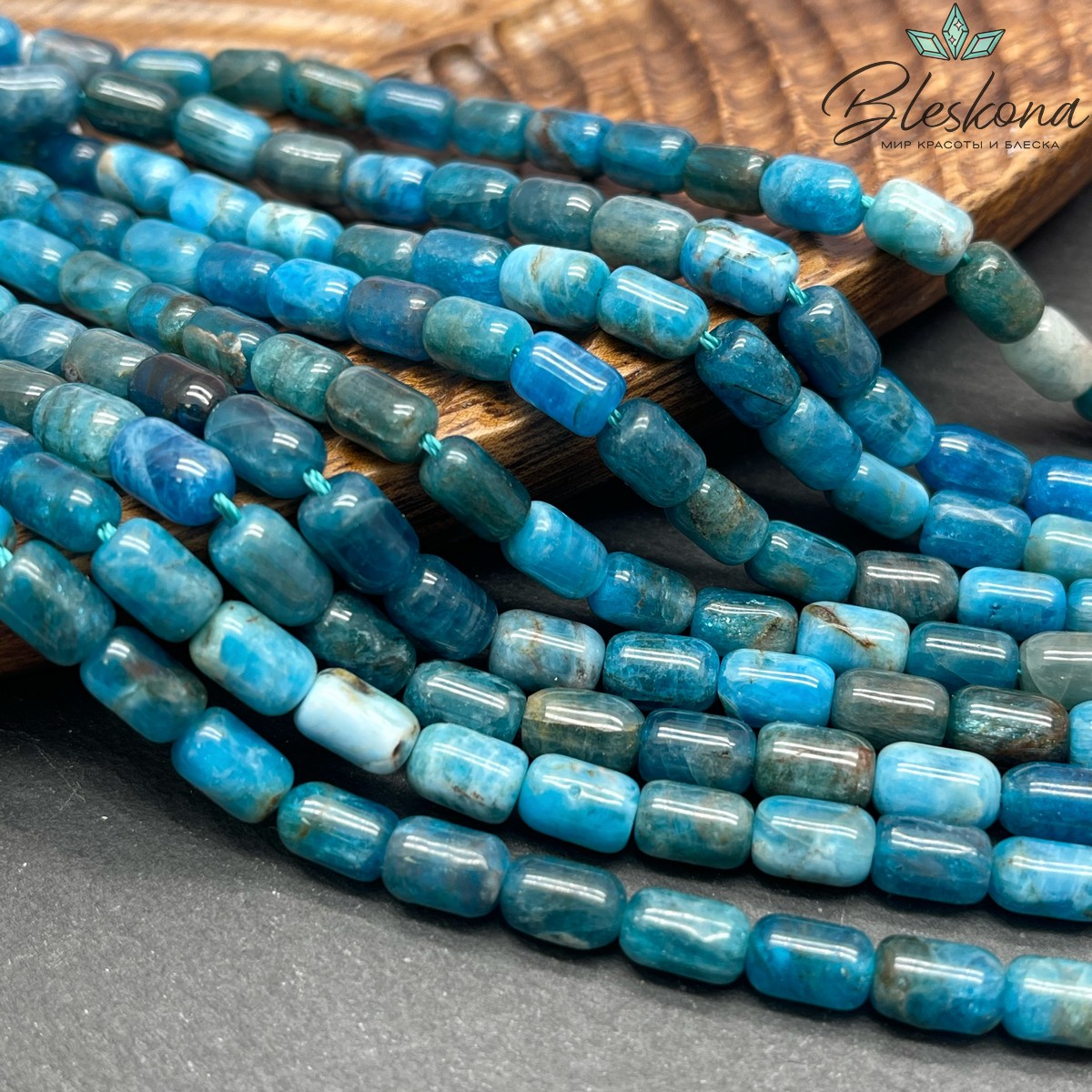 Апатит бочата 6*9мм сет 19 см