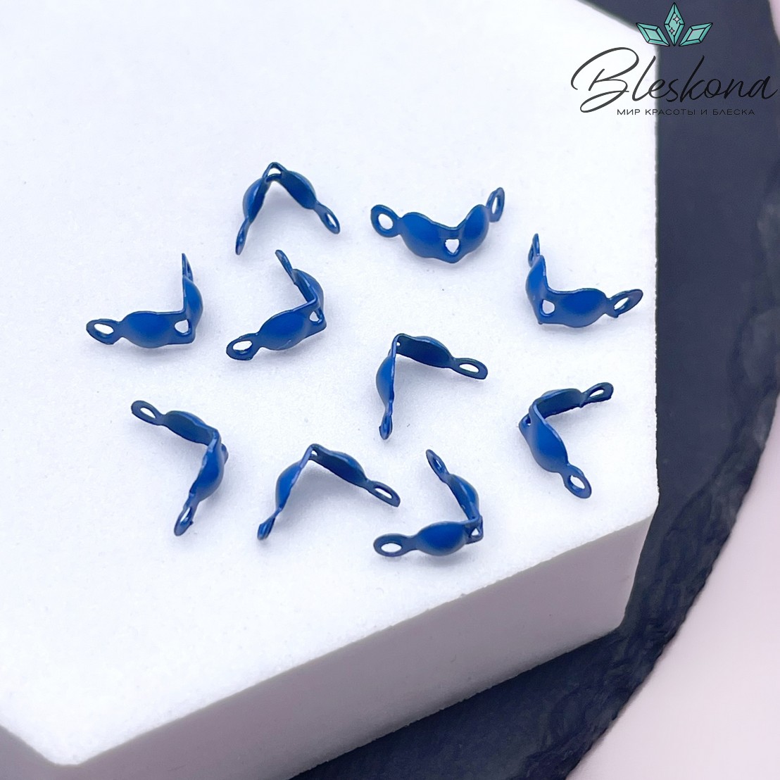 8,5*4 мм, Каллоты темно-синяя эмаль уп.10шт