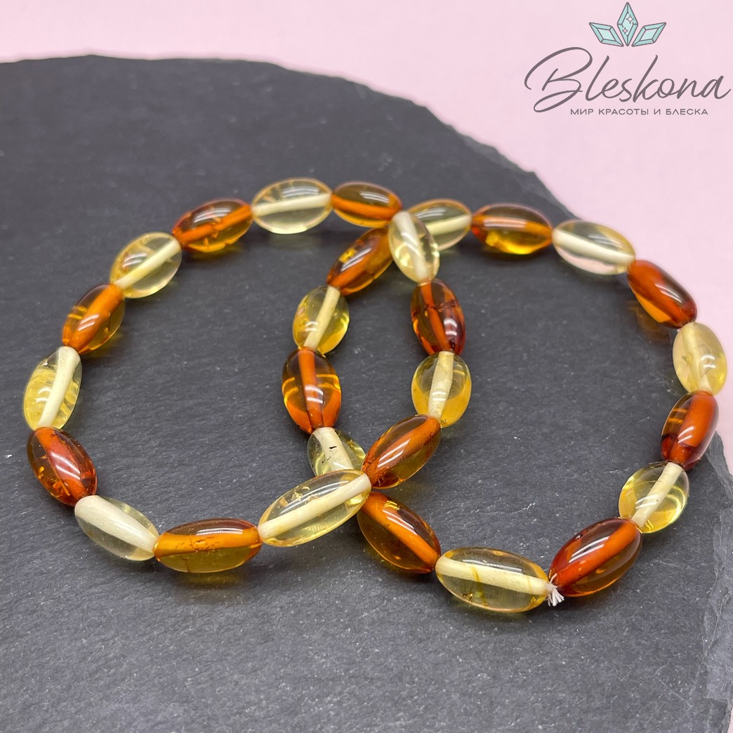 Янтарь галтовка 10-12 мм сет 19 см