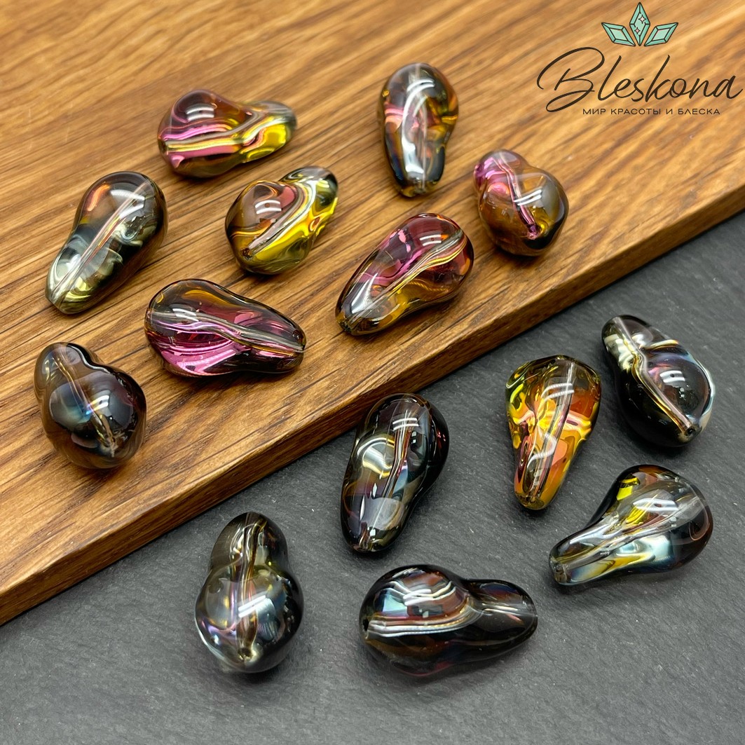 22*13 мм, Стекло Жемчужина Барокко Цвет №13