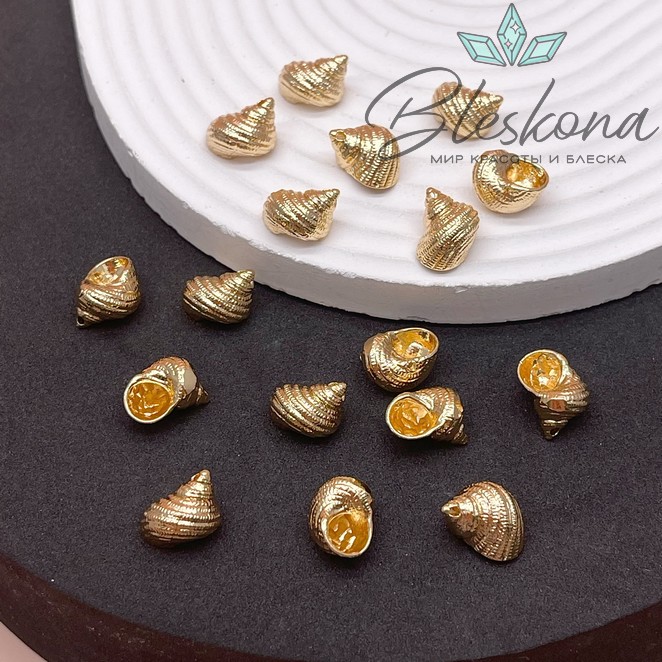 13*11 мм Цвет золото, Подвеска Ракушка