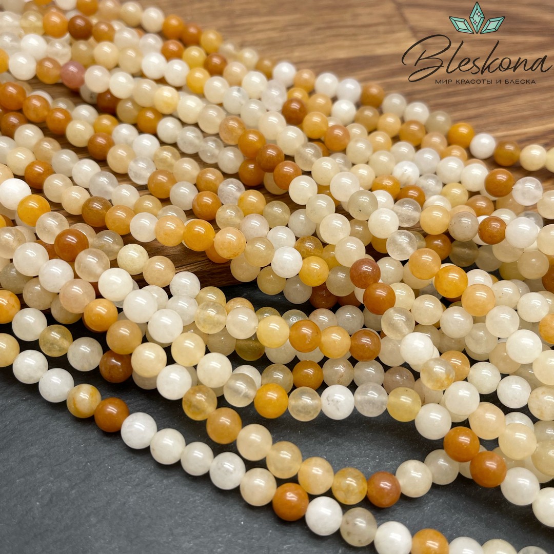 Авантюрин коричневый 6,5 мм №1 