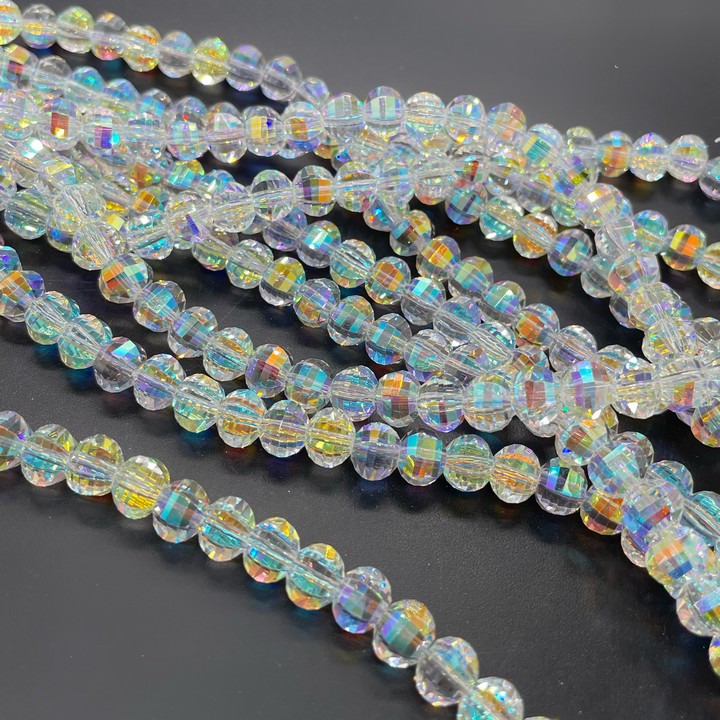 6*7,5 мм Стекло Lux, рондель прямоуг. огр., цвет AB