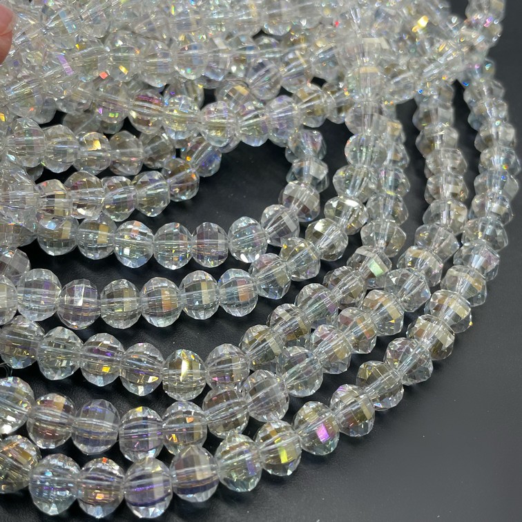 6*7,5 мм Стекло Lux, рондель прямоуг.огр., цвет AB