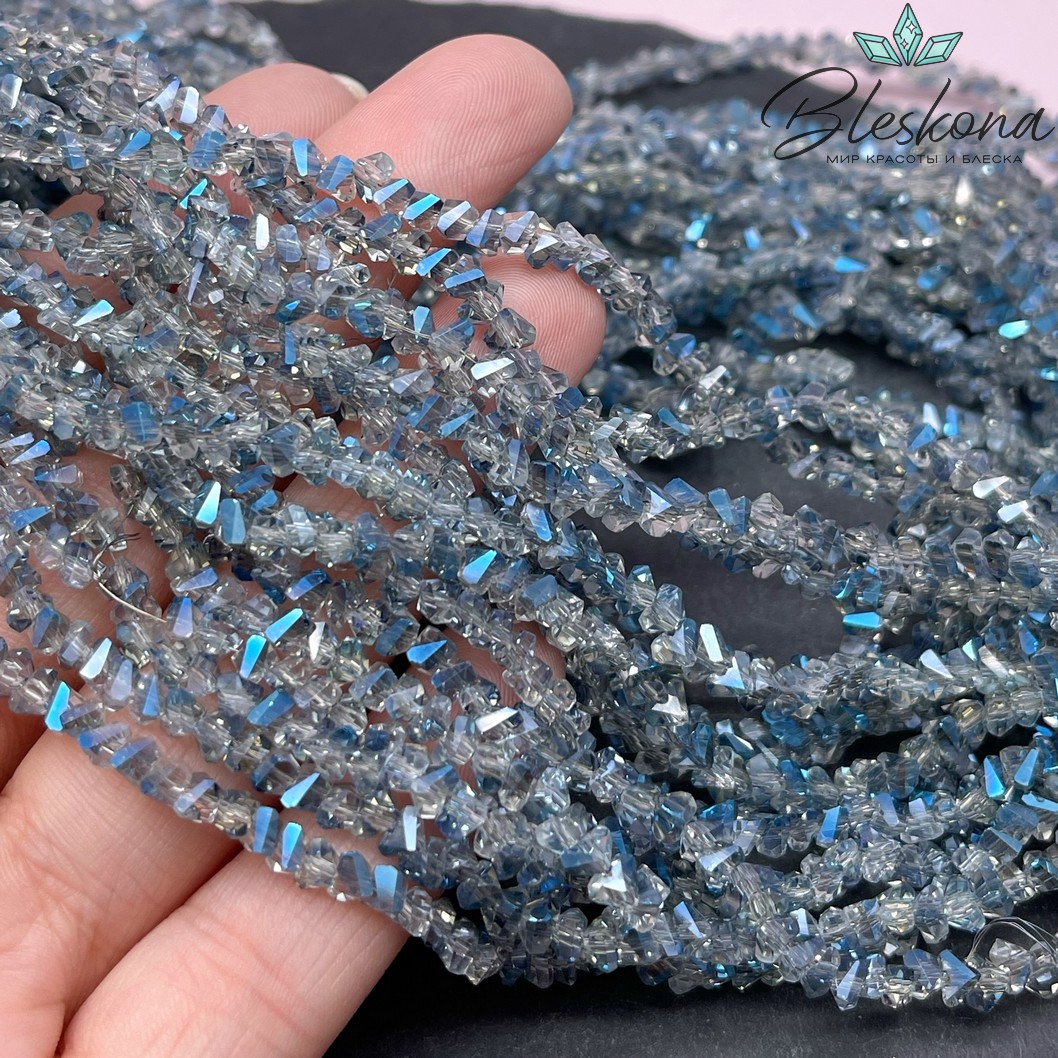 Чешское стекло №79 4,5 мм треугольник