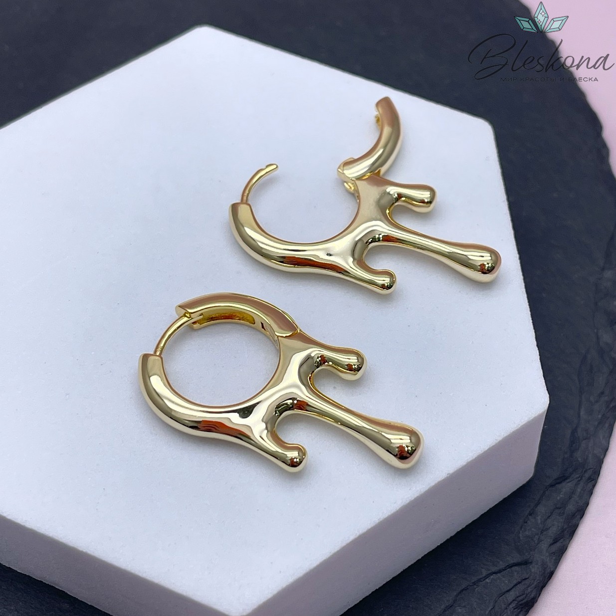 36*20 мм Цвет золото, Швензы конго капли