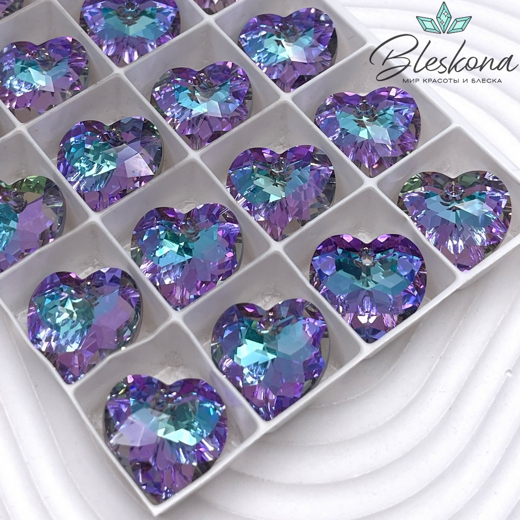 6215 Classic Heart Pendant 18mm Crystal Vitrail Light (VL)