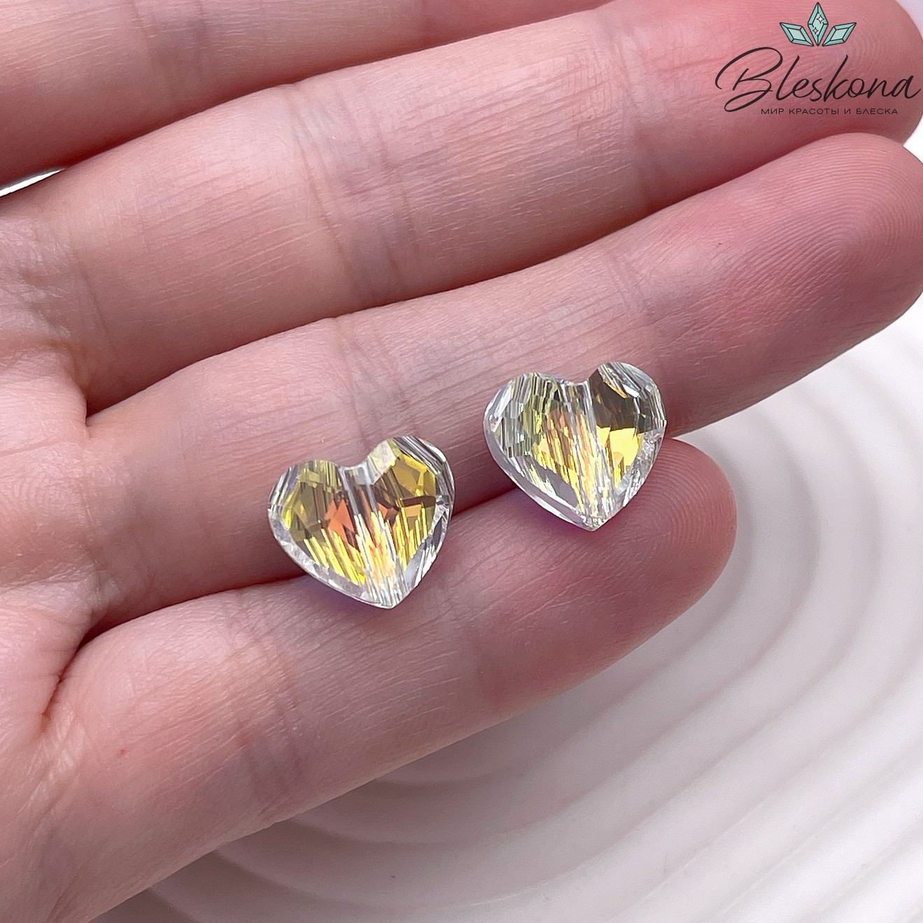 5741 Love Bead 12 mm Crystal Aurore Boreale (AB)