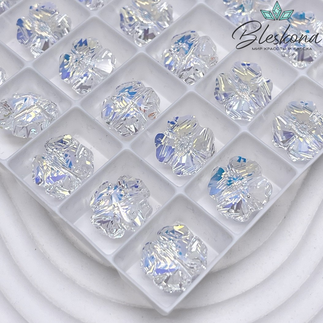 5752 Clover 11 mm Crystal Aurore Boreale (AB)