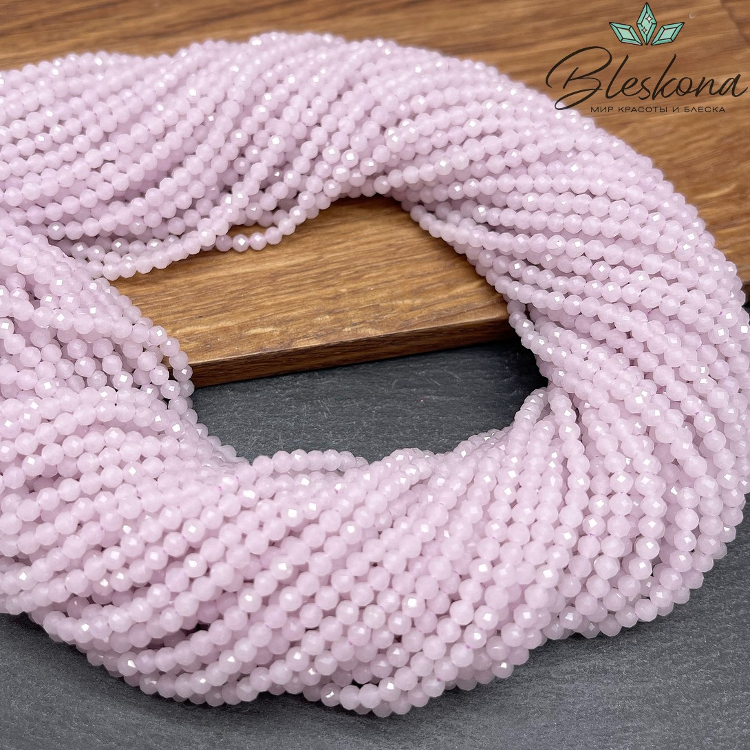 Лунный камень лавандовый тонированный (имитация) 3 мм