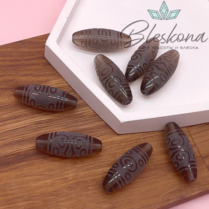 Бусина Дзи 11 глаз 30*11 мм