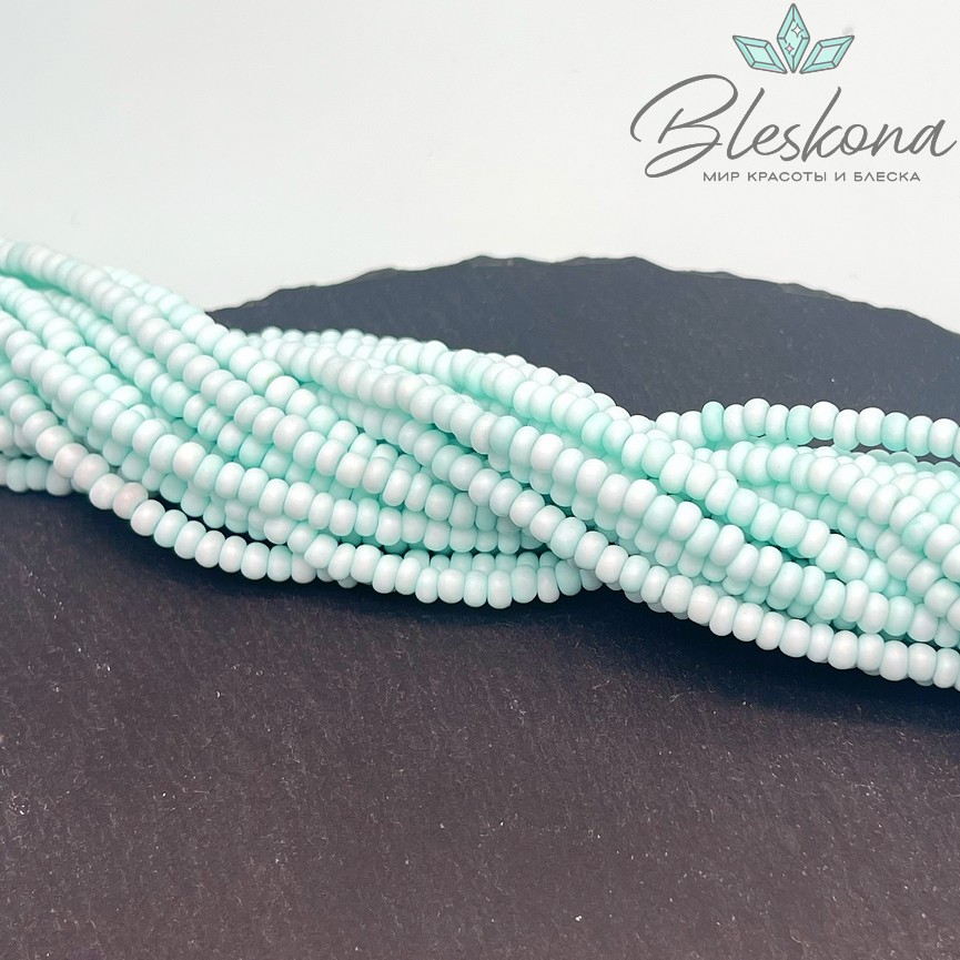4,2*2,5 мм Бусины стекло рондель мятные