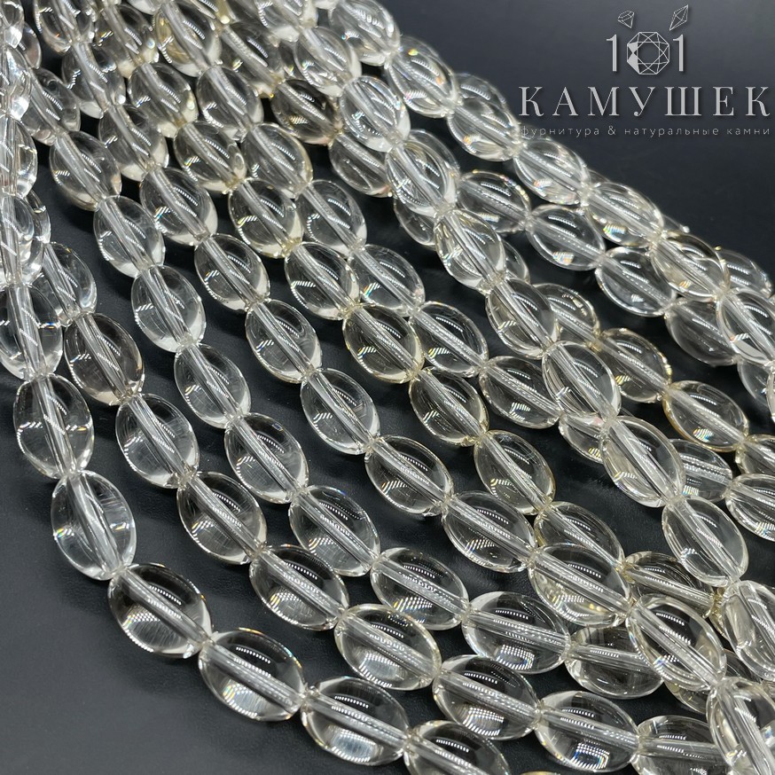 Горный хрусталь желтый рис 12*8мм