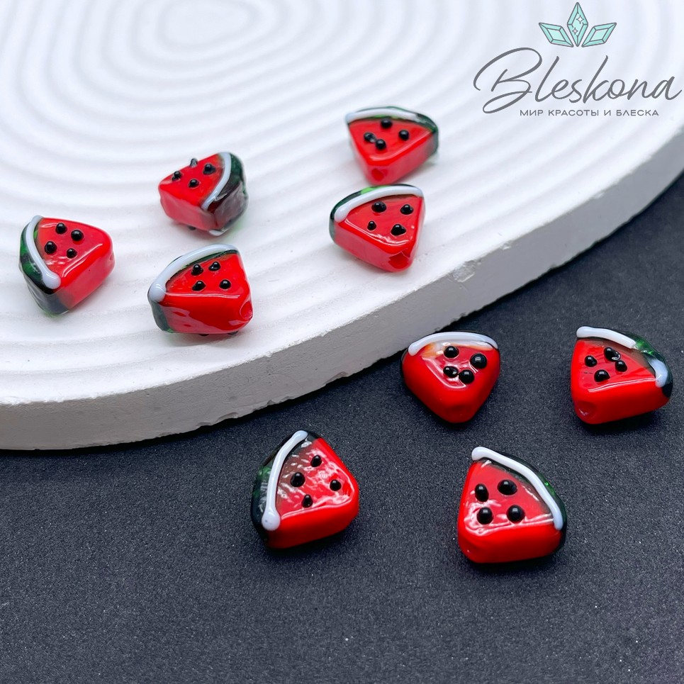 12*13 мм Бусина арбуз