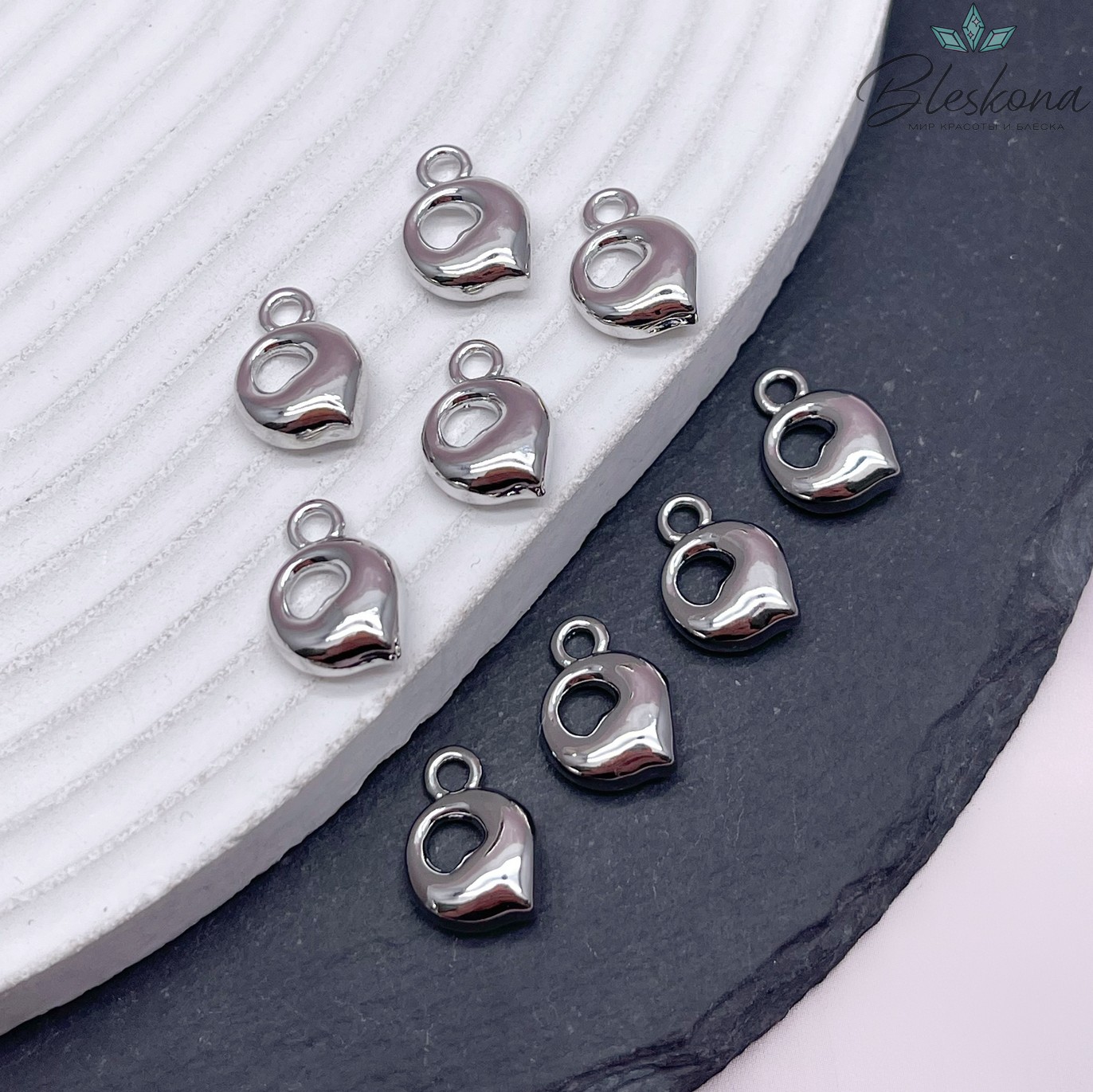 13 мм Цвет серебро, Буква гладкая Q