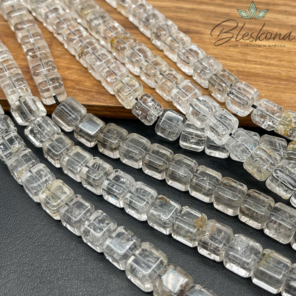 Херкимерский алмаз (кварц) куб 9 мм