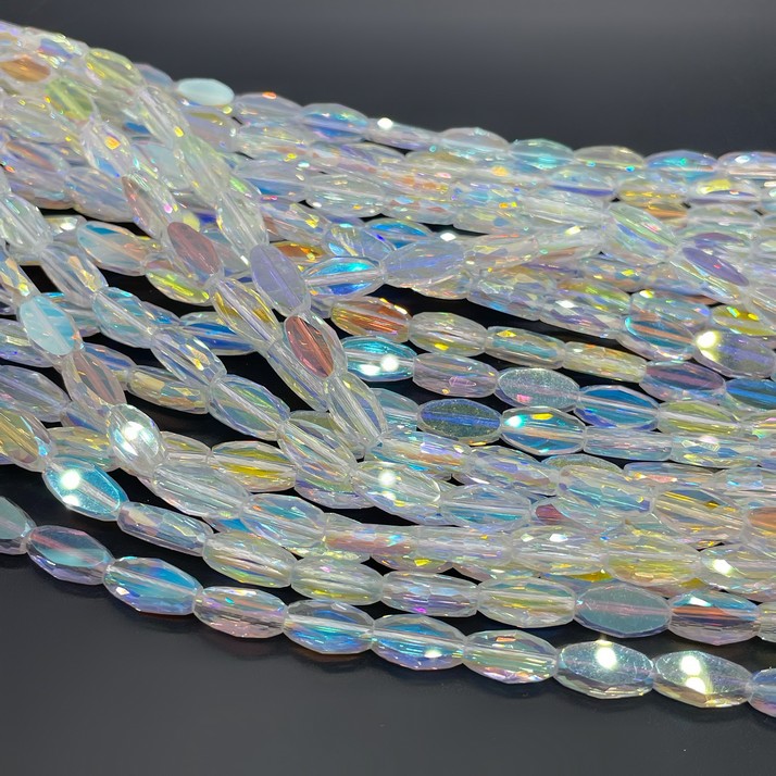 5,5*10 мм Стекло Lux, овал, цвет AB