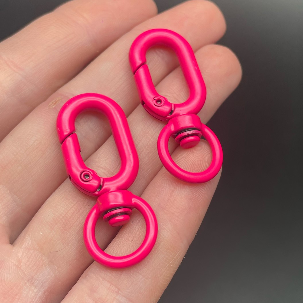 15,7*38мм , Замок крупный  эмаль фуксия