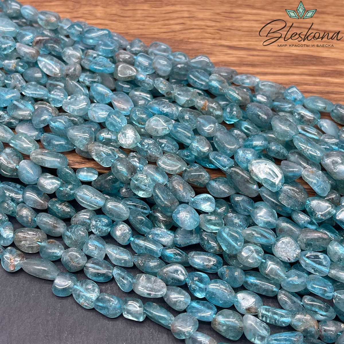 Апатит галтовка  (9-12)*(6-8) мм