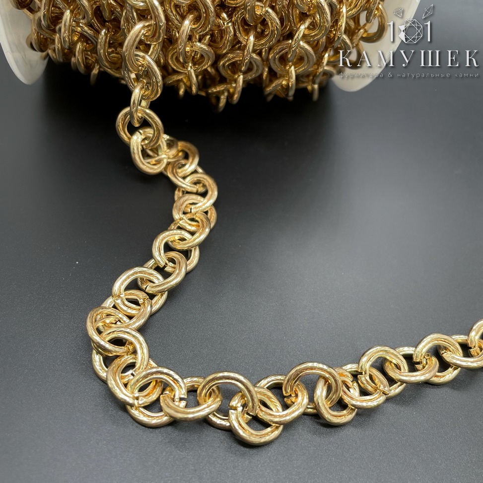 Цепь №47-1 цвет золото 11,5*10 мм