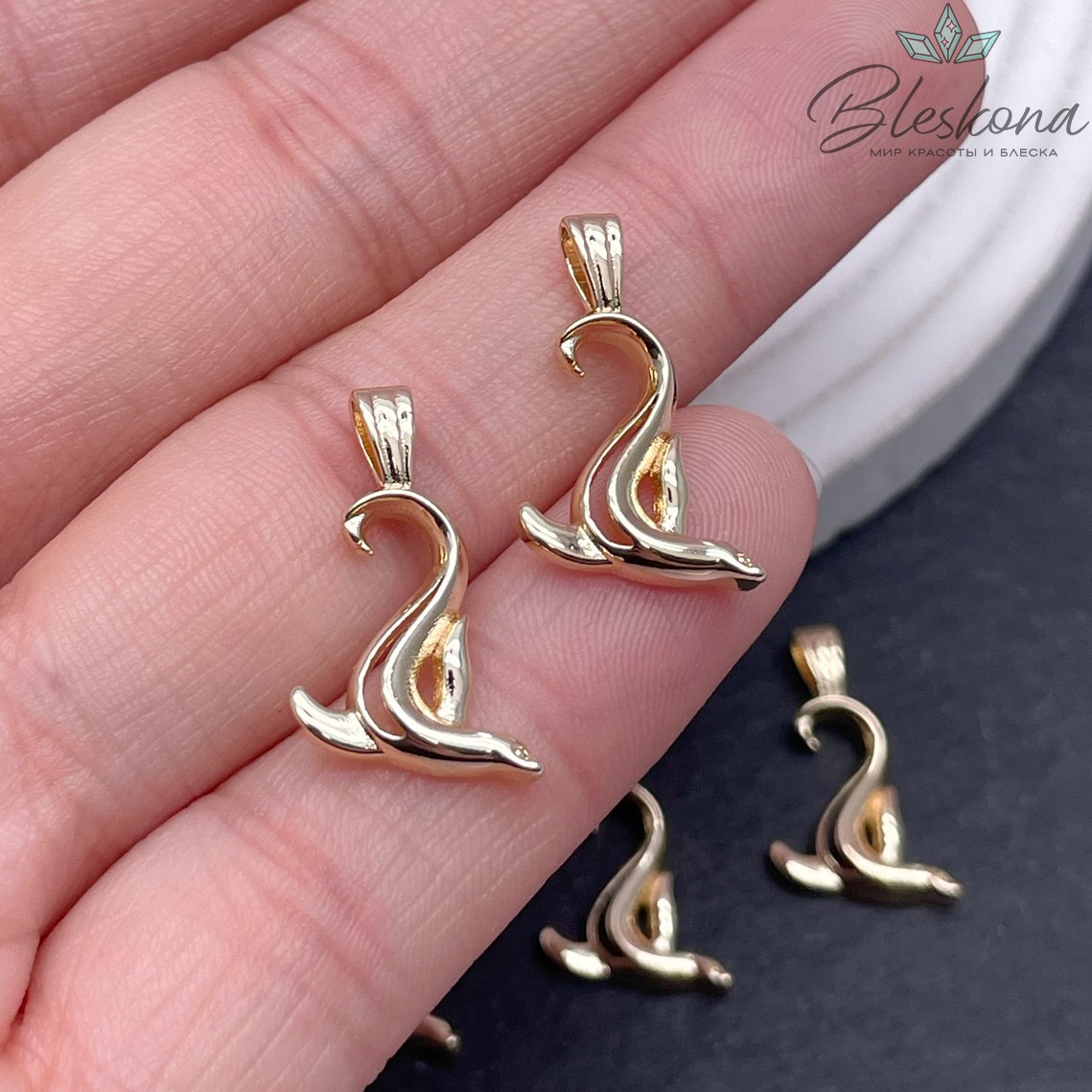 20*12 мм Цвет золото, Подвеска морской котик