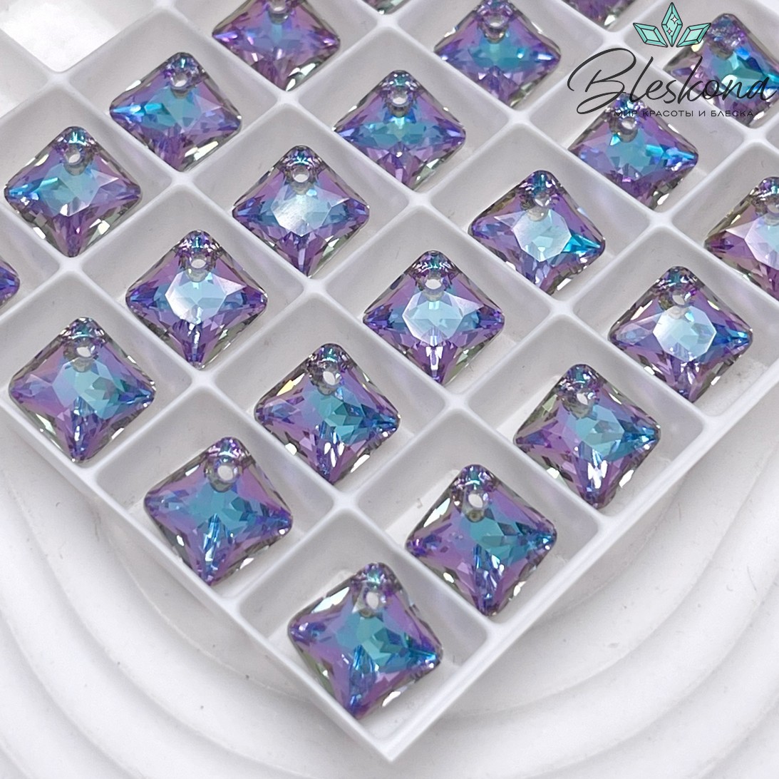 6431 Princess Cut 11,5мм Crystal Vitrail Light P