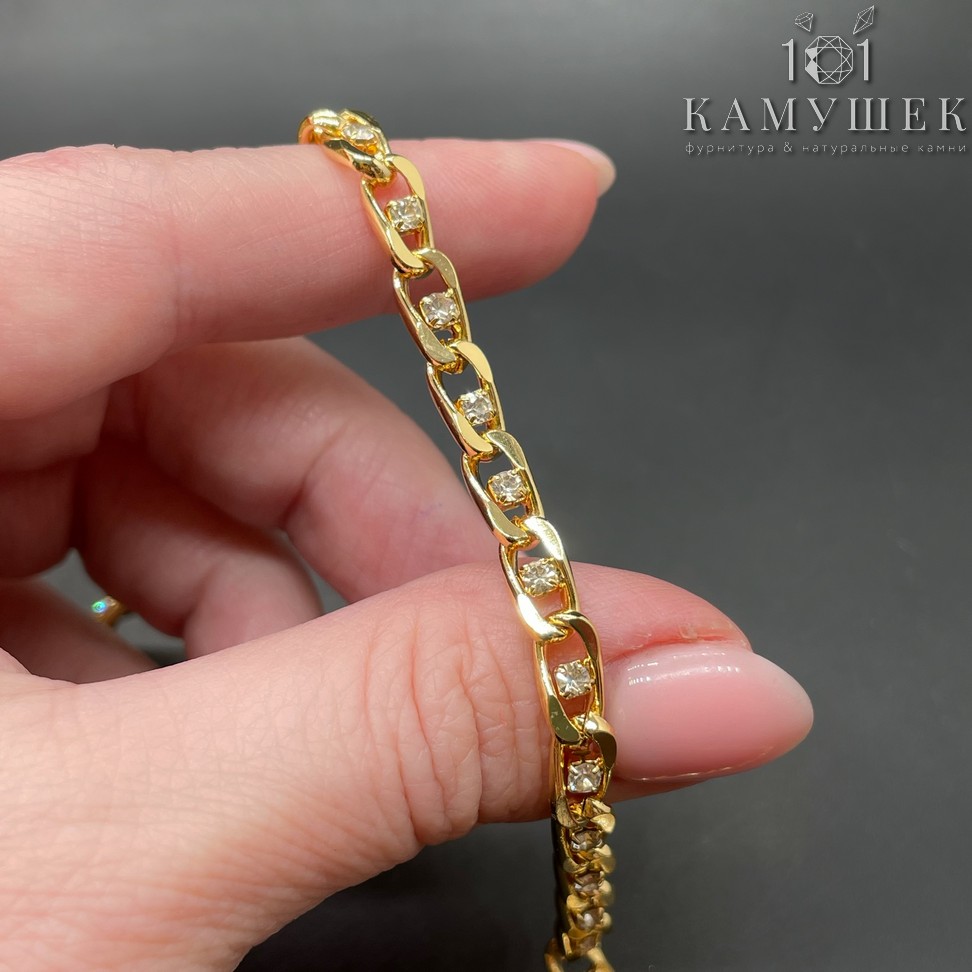 Цепь №218-1 цвет золото 9,7*5 мм