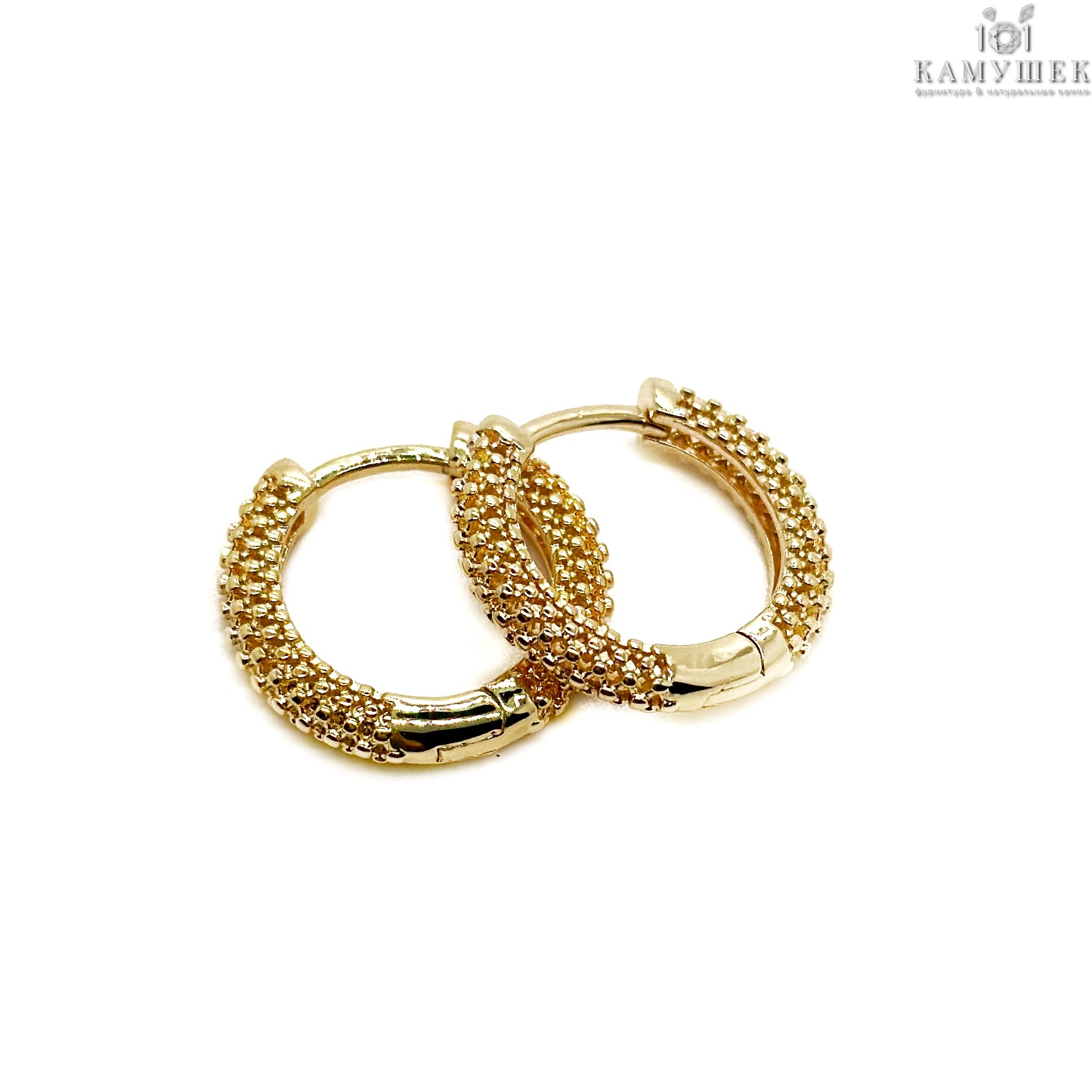 20мм Цвет золото, Швензы бублик Конго сеточка Люкс