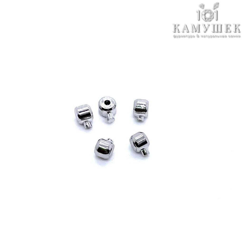 3 мм Цвет серебро, Кримпы One Touch Люкс уп.10 шт. G-K-775 (C2700)